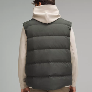 2025 écologique imperméable coupe-vent respirant décontracté hiver Denim bouffant gilet veste avec fermeture à glissière - Product Image 2