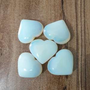 Corazones de cristal al por mayor-Corazón de piedras preciosas de opalita-Corazones curativos de opalita a granel-Cristales de meditación Curación a granel - Product Image 4