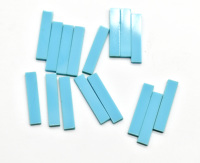 Blue Turquoise Long Slice 30X5X2 MM Approx Smooth Lab Créé Dalle de polissage de pierres précieuses pour la fabrication de bijoux et d'artisanat en cristal.