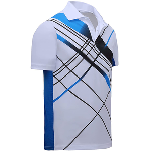 Camiseta de polo de algodón informal para hombre superventas tela de punto de manga corta de alta calidad color elegante - Product Image 3