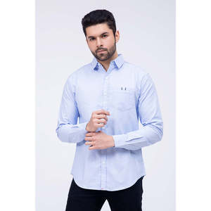 Chemise décontractée MACARI pour homme avec logo personnalisé, 100 % coton popeline, infroissable, coupe ajustée, col classique, idéale pour le bureau - Taille XL - Product Image 1