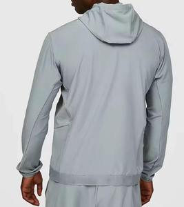 Veste coupe-vent à capuche unisexe grande taille pour l'hiver, prix bas, réversible, légère, respirante, en polyester/coton uni - Product Image 4