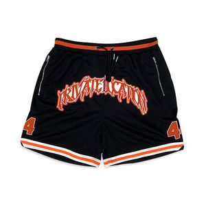 Logotipo personalizado Puff Impresión de pantalla personalizada Vintage Impresión 3D Lavado al sol 100% Algodón Lavado ácido Pantalones cortos Hombres - Product Image 2