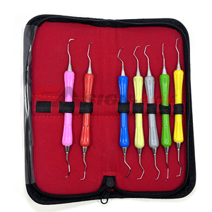 Dental Scaler Set 7 Piece Gracey Curette Kit Periodontal & <b>Tooth</b> Cleaning Scalers CE Approved by Sign-Age Surgical - Product Image 1