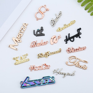 Accesorios para Bolsos DIY: Etiqueta Metálica de Aleación de Zinc con Pasadores para Logotipo de Bolso, Insignia Electrochapada Personalizada Cosida a Mano - Product Image 2