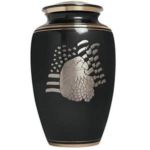 Urna Funeraria de Aluminio para Cenizas, Grabada, Hecha a Mano, con Impresión Personalizada, Diseño Moderno de Camuflaje, Cilíndrica, de 3-4L - Product Image 1