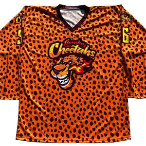 Jersey de Hockey sobre Hielo con Cuello en V de Secado Rápido, Personalizado con Logotipo Impreso en Tela Twill, Costuras Completas, 100% Poliéster, Precio al por Mayor - Product Image 1