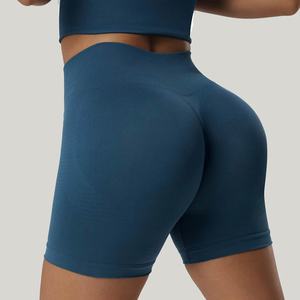 Shorts de Yoga de Cintura Alta para Mujer, Ropa Deportiva de Primavera/Verano, Ajuste Holgado, para Correr, Deportes al Aire Libre, Pantalones de Tres Puntos, Shorts de Gimnasio Lisos - Product Image 2