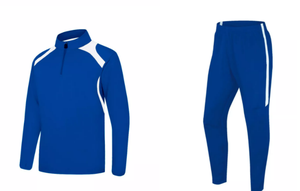 ชุดวอร์มลำลองผู้ชายสำหรับฤดูหนาว มีฮู้ด ซิปครึ่งตัว ระบายอากาศ กันลม ผ้าโพลีเอสเตอร์/คอตตอนเนื้อแน่น ไม่ยับ ลายดิจิตอล 3 มิติ - Product Image 5