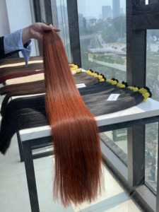 Extensiones de Cabello Humano Virgen Vietnamita NASA, Trama Única, Súper Doble Trama, Sin Enredos, Todos los Colores, Puntas Completas y Gruesas - Product Image 5