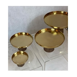 Présentoir à dattes en métal et verre à 2 niveaux Présentoir exclusif de qualité pour gâteaux au chocolat pour les meilleures ventes - Product Image 6