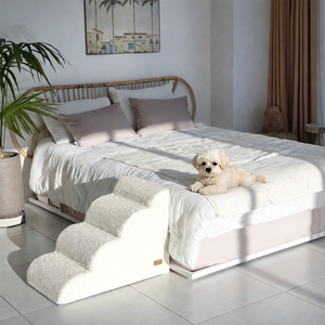 [AllmioPet] Ivory Pet <b>Steps</b> Cloud Fabric 4 <b>Step</b> AMP 4 IV Home Use Stair for Puppy Kitten Dog Cat Movement - Product Image 4
