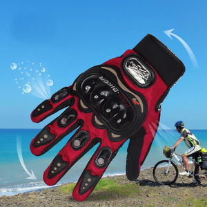 Guantes de moto de dedo completo de primera calidad con función de pantalla táctil antideslizante transpirable reforzado Palma deportes al aire libre ajuste seguro - Product Image 3