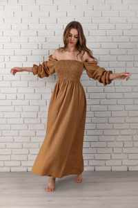 Wholesale Women's <b>Long</b> Sleeve <b>Sexy</b> Off Shoulder Custom Linen Off Shoulder <b>Long</b> Sleeve Plain Casual Elegant Button Front <b>Dress</b> - Product Image 2