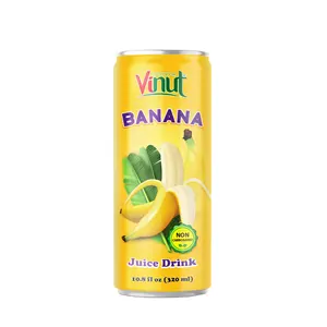 320ml VINUT free Fat Beverage Product Development Manufacturer Directory Canned Banana juice drink