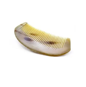 Peine de cuerno de búfalo de color negro natural para damas y caballeros La mejor calidad a un precio razonable Peine de cuerno único - Product Image 3