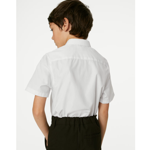 Chemise d'école à manches courtes, coupe classique, unisexe, personnalisable, facile à repasser, uniformes scolaires, enfants, Bangladesh, confortable - Product Image 3