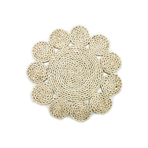Best Selling <b>Round</b> Shape High Quality Export Oriented Wholesale Jute <b>Placemat</b> Neutral Woven Table Jute Mat From Bangladesh - Product Image 3