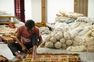 Moraccan พรมปูพื้นขนสัตว์แบบถักมือดีไซน์วินเทจสำหรับห้องนั่งเล่นราคาขายส่ง - Product Image 3