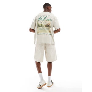 T-shirt décontracté 100% en coton coupe surdimensionnée Tissu lourd de qualité personnalisé OEM/ODM DTG Vêtements en gros Bangladesh - Product Image 3