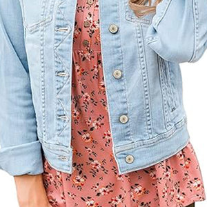 Vestes en jean personnalisées pour femmes Jeans longs et respirants pour l'hiver Vestes en denim à quantité minimale de commande basse - Product Image 6