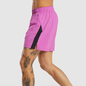 Pantalones cortos deportivos de verano para hombre, pantalones cortos deportivos informales de secado rápido para entrenamiento en el gimnasio con patrón sólido, Joggers ecológicos - Product Image 2