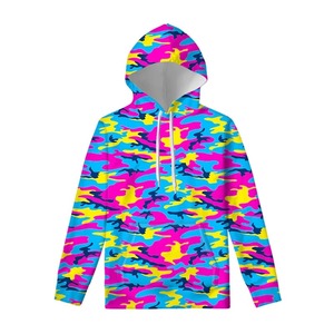 Sudadera con capucha informal de camuflaje digital de gran tamaño para hombre, forro polar transpirable con función antiestática para otoño, ropa de calle, Sudadera con capucha - Product Image 3