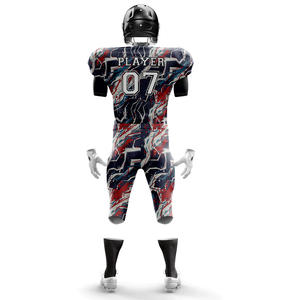 Uniformes de fútbol americano de la mejor calidad, diseños personalizados, impresión sublimada, secado rápido, transpirable, uniforme de fútbol americano - Product Image 3