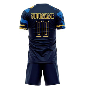 กางเกงขาสั้นระบายอากาศได้ดีวัสดุดีที่สุดเสื้อฟุตบอลเสื้อออกกำลังกายพิมพ์โลโก้ตามสั่ง - Product Image 2