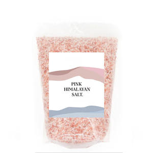 Sac de pochette d'emballage de sel de mer en plastique avec logo privé personnalisé pochette de sel rose de l'Himalaya debout avec fenêtre transparente - Product Image 4