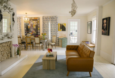 โต๊ะกาแฟแบบเดี่ยวสไตล์บ้านไร่รูปไม้รูปทรงไม่สม่ำเสมอสำหรับห้องนั่งเล่นแบบพกพา - Product Image 3