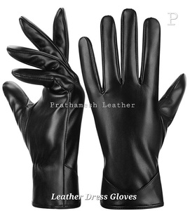 Guantes de cuero de cabra Guantes de vestir de estilo cómodo de calidad premium para hombres Guantes de conducción suaves para exteriores Perfectos para usos diarios - Product Image 6