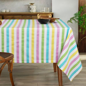 Tamaños personalizados 100% algodón textiles para el hogar mantel rayas multicolores 90x90cmS 165Gsm técnica tejida moderna hecha India - Product Image 5