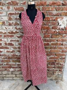 Hand Block Printed Indian Cotton Dress 100% Floral Embroidered <b>Tunics</b> Casual Style Long Maxi Gown - Product Image 3