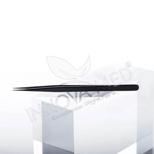 Pince à cils personnalisable à marque privée, en acier inoxydable, pour extensions de cils fines et droites, outil à pointe pour cils, robuste et écologique - Product Image 6