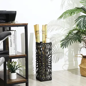 Black Hotel <b>Indoor</b> <b>Umbrella</b> <b>Stand</b> with <b>Umbrella</b> Storage Rack and Powder Coated Royal Shade Perfect for Home Decoration - Product Image 6