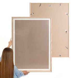 Đơn giản hiện đại lớn A1 khung ảnh hiện đại gỗ sồi rắn cứng Khung ảnh treo tường khách sạn trang trí phòng khách - Product Image 1