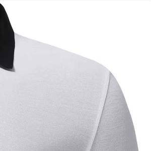 Polos para Hombre de Manga Corta, Color Sólido, Casual, con Cuello - Product Image 4