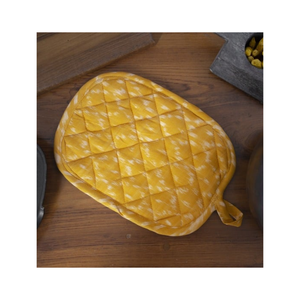 Solid Colour Restaurant Bulk 100% Cotton Embroidered Quilted Heatproof <b>Oven</b> Pad Eco Certified OEM ODM Custom Logo Pot Holder - Product Image 2