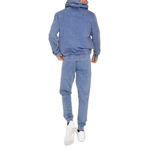 Venta al por mayor XL de los hombres de lavado ácido Vintage francés Terry chándal de invierno de moda de 2 piezas de algodón Logo transpirable personalizable de talla grande - Product Image 3