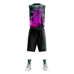 Conjunto de uniforme de baloncesto para mujer con Jersey y pantalones cortos de ajuste personalizado logotipo personalizado tela transpirable ligera y duradera - Product Image 6