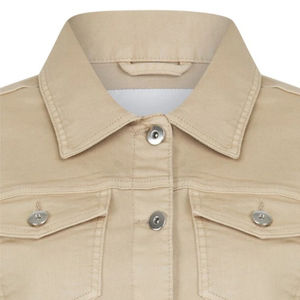 2025 dernière arrivée 100% coton haute qualité femmes dames Stretch Denim veste doux coton été couleur vive mode manteau - Product Image 3