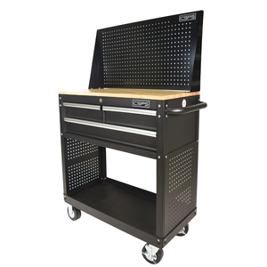 รถเข็นสแตนเลส91ซม. ตู้เก็บของทนทานสำหรับอุตสาหกรรมโรงรถ - Product Image 1