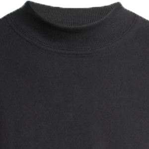Sudadera Ecológica para Mujer, Bordada, de Forro Polar, Color Negro Puro, Transpirable, Resistente al Viento, Poliéster/Algodón, 340g, Cuello Redondo, para Invierno - Product Image 2