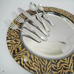 Ensemble de couverts en acier inoxydable avec finition élégante polie au nickel parfait pour les accessoires de cuisine de luxe de table - Product Image 1