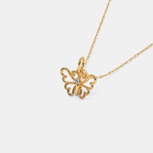 จี้เพชรสีขาวสีโรสเหลืองทองสำหรับเด็กประดับมุกน้ำจืดสำหรับงานแต่งงานงานหมั้นงานครบรอบของขวัญชุบทอง - Product Image 1