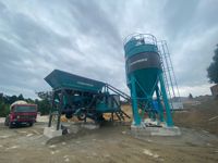 Centrale à béton mobile et compacte de 30 m3/h, garantie de 2 ans, machine de haute qualité !