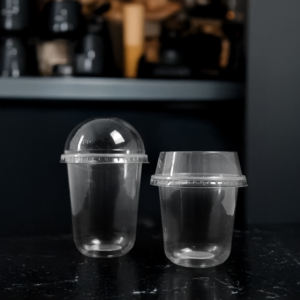 Tazas de plástico desechables transparentes de 95mm con tapas Tazas de 16/20/24oz para café Té de limón Bebidas frías - Product Image 1