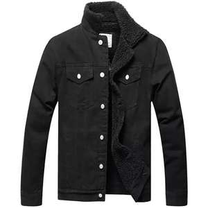 Chaqueta Vaquera Vintage de Invierno para Hombre, Duradera para Uso Diario, con Detalles de Botones, Material de Spandex/Algodón para un Uso y Comodidad Constantes - Product Image 4