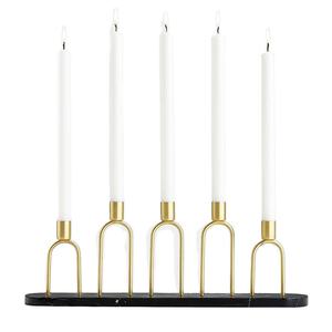 ชุดเชิงเทียนโลหะทองเหลืองแบบโบราณ3ชิ้น - Product Image 1